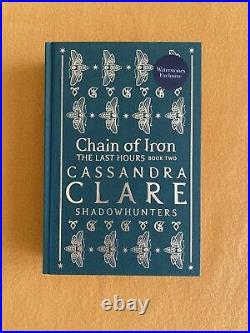 Waterstones Exclusive Chain of Iron Gold Foiled Stamp SIGNED Cassandra Clare
