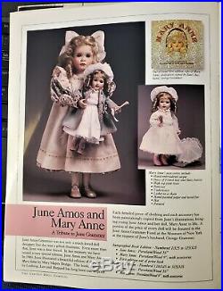 Wendy Lawton Dolls June Amos And Mary Anne Limited Edition #119 + Signed Book