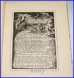 William Blake Jerusalem The Emanation of The Giant Albion Limited Edition 1804
