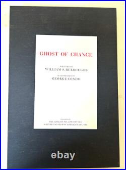 William Burroughs Ghost of A Chance deluxe ltd 160 copies final book
