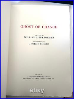 William Burroughs Ghost of A Chance deluxe ltd 160 copies final book